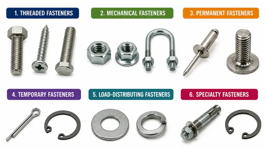 Types of Fasteners